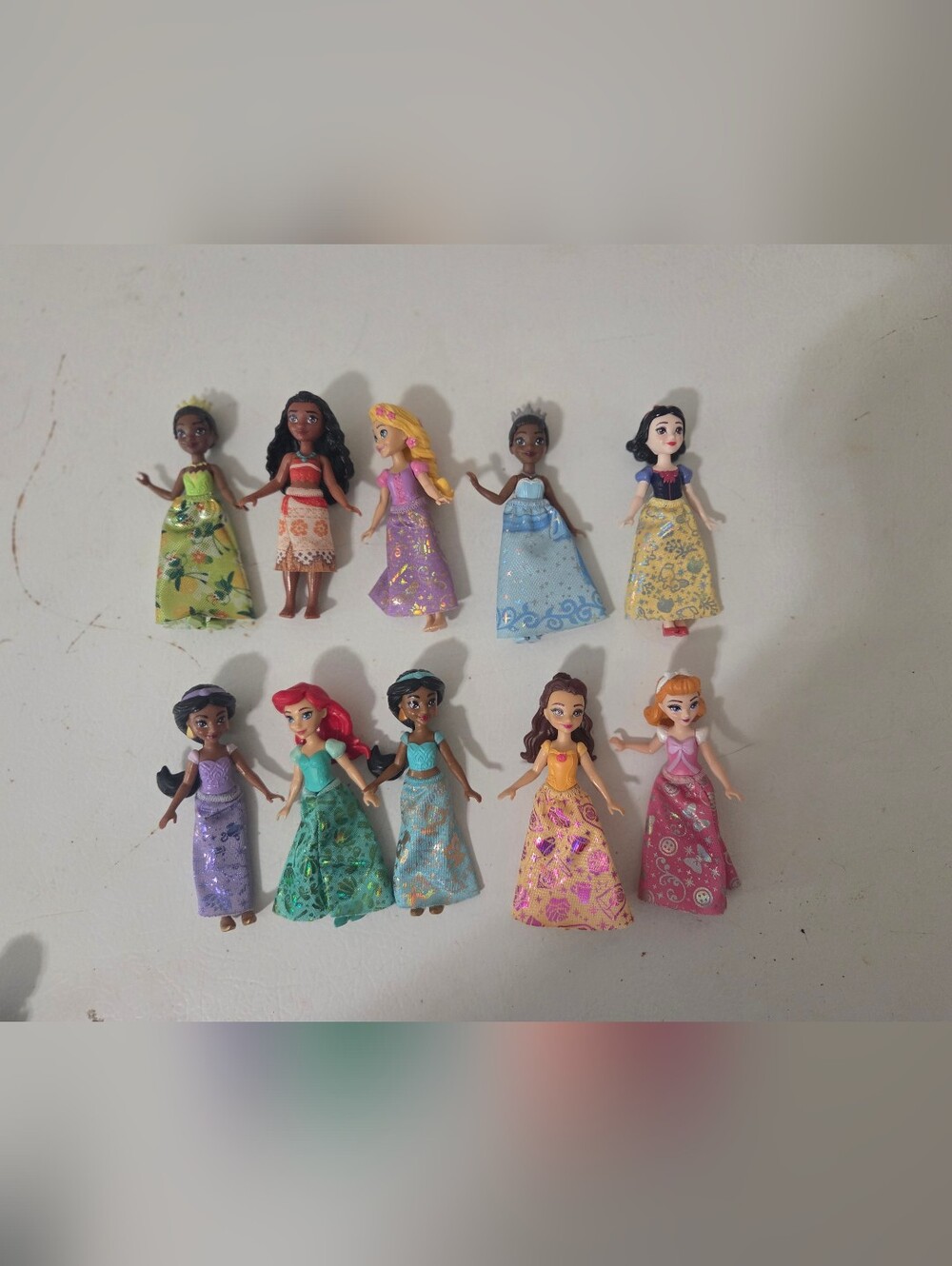 Mini Disney Princess Dolls Set Of 10